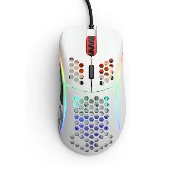 GLOROIUS Model O Wired Ambidextrous Gaming Mouse ( 12000DPI / 6 Macro Buttons ) ( Go-White ) (Matte White)
