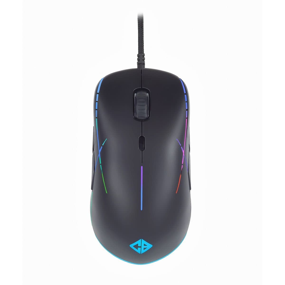 COSMIC BYTE Gravity Wired Ambidextrous RGB Gaming Mouse ( 6400DPI / 8 Macro Buttons ) ( Black )