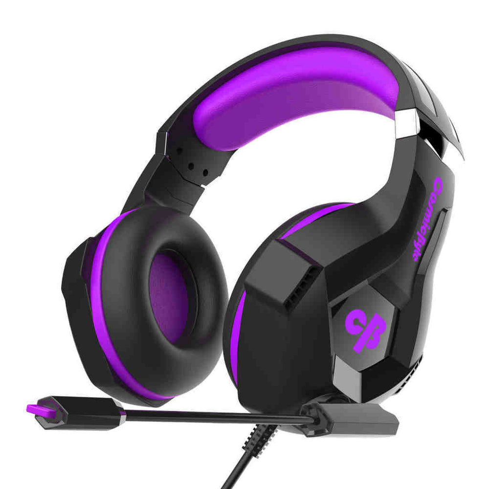COSMIC BYTE H11 3.5mm Wired Stereo Gaming Headphone With Mic ( Black/Purple) ( PC/PS4/X Box One/Laptops/Mobiles )