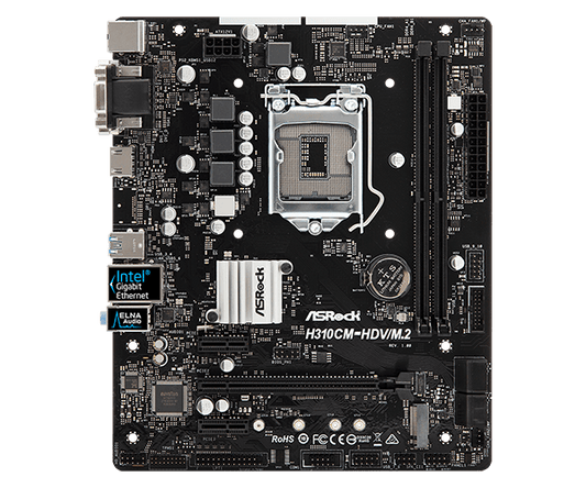 ASROCK H310CM-HDV/M.2 MOTHERBOARD