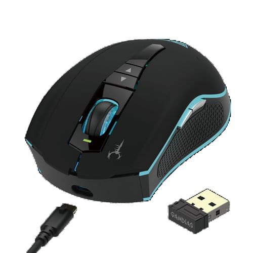 GAMDIAS Hades M1 Wired Ambidextrous Gaming Mouse ( HADES-M1 ) ( 10800DPI / 7 Macro Buttons ) ( Black )