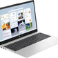HP 15 255R G10, AMD Ryzen 5 7535U Hexa Core (6 Core, 12 Threads, 2.9 to Max 4.3 Ghz), 8 GB, 512 GB SSD, AMD Radeon Graphics, DOS Matt Silver Laptop