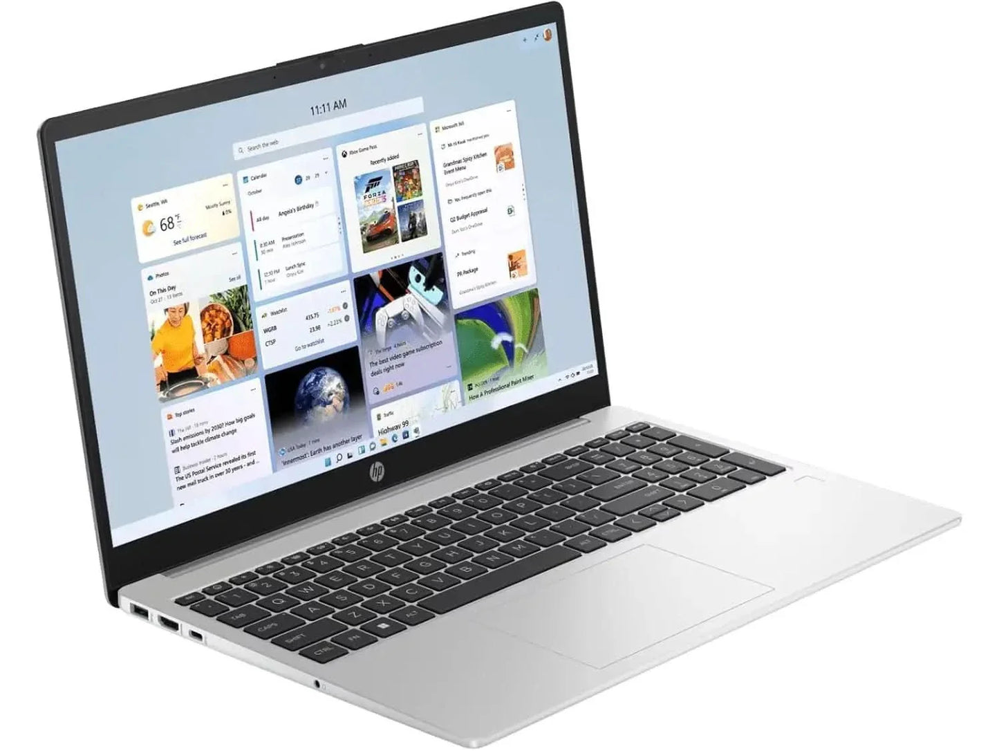 HP 15 255R G10, AMD Ryzen 5 7535U Hexa Core (6 Core, 12 Threads, 2.9 to Max 4.3 Ghz), 8 GB, 512 GB SSD, AMD Radeon Graphics, DOS Matt Silver Laptop