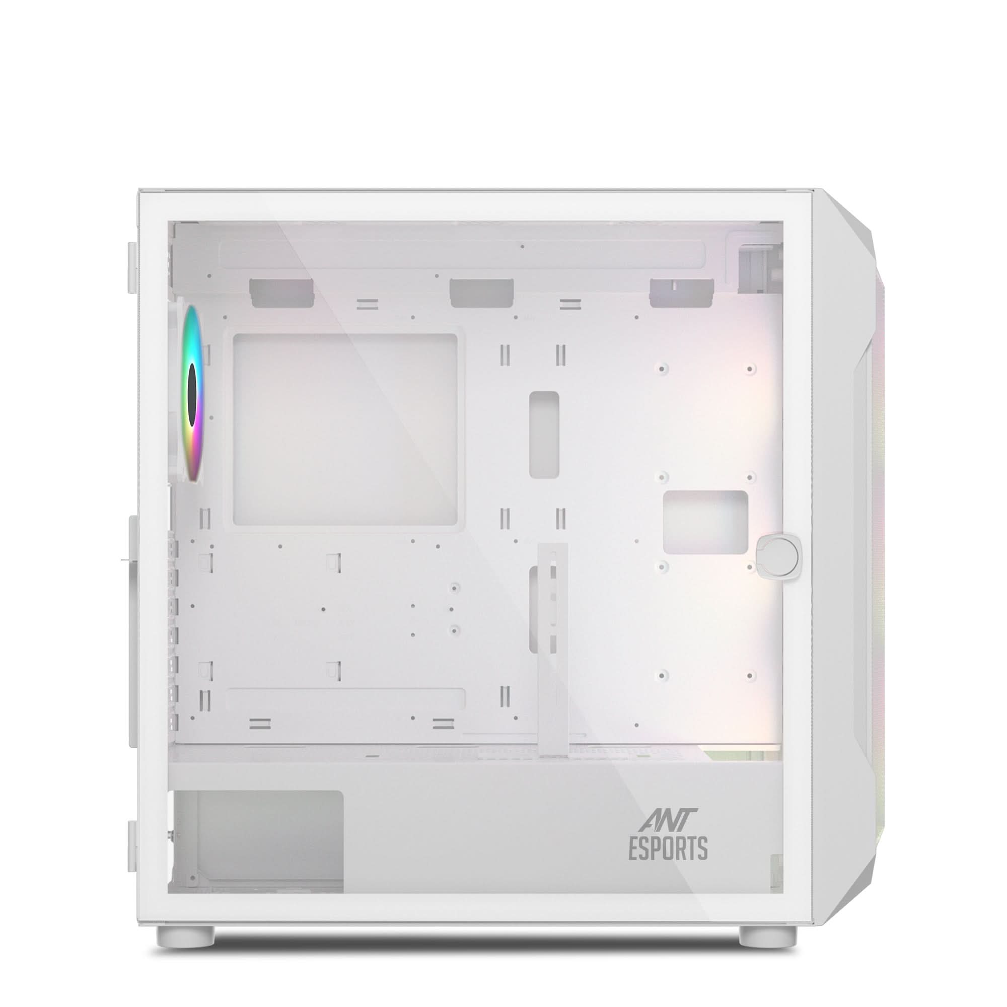 ANT ESPORTS ICE-410TG MID TOWER ARGB CABINET WHITE