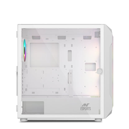 ANT ESPORTS ICE-410TG MID TOWER ARGB CABINET WHITE