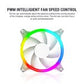 ANT ESPORTS ICE CHROMA ML240 ARGB LIQUID COOLER - WHITE