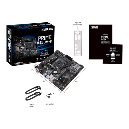 ASUS PRIME B450M-K AMD AM4 MOTHERBOARD
