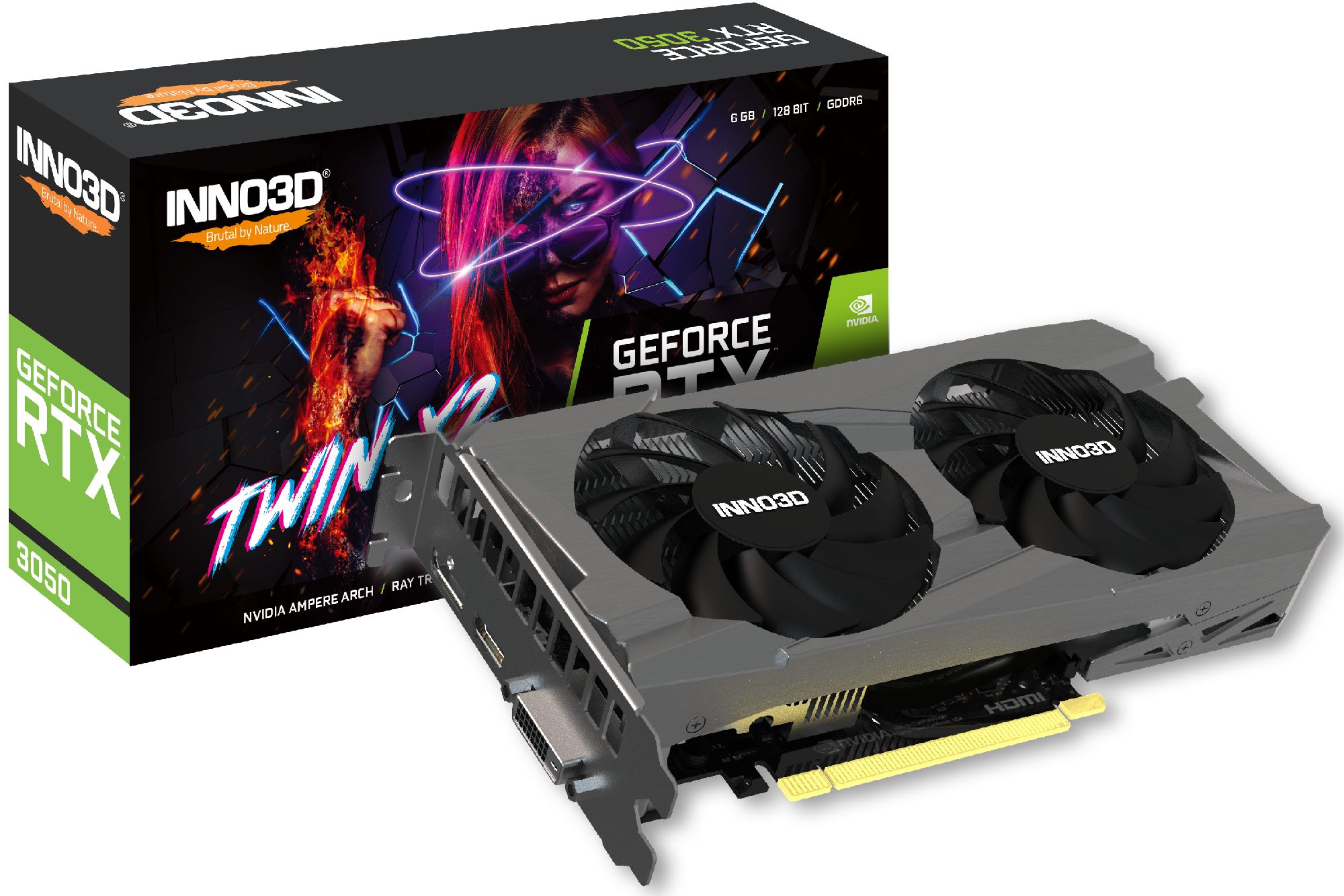 INNO3D GEFORCE RTX 3050 TWIN X2 6GB GRAPHICS CARD – Mehta Brothers Shop