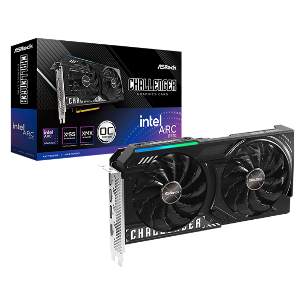 ASROCK Arc B570 Challenger OC 10GB Intel Graphic Card - Mehta Brothers Shop