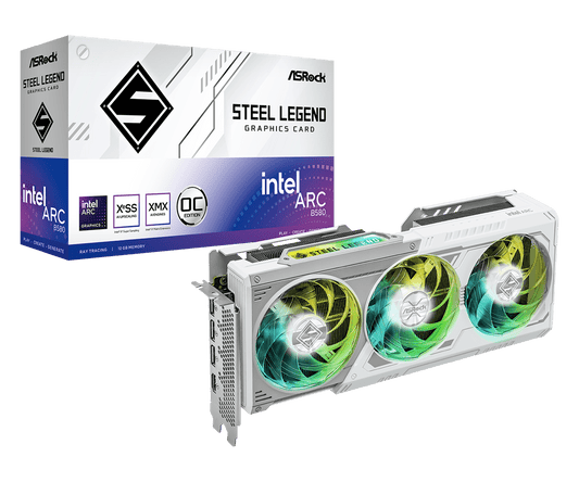 ASROCK INTEL ARC B580 STEEL LEGEND 12GB OC GRAPHIC CARD