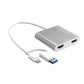 J5CREATE USB-C & USB-A TO DUAL HDMI MULTI-MONITOR ADAPTER (MAC & WINDOWS)