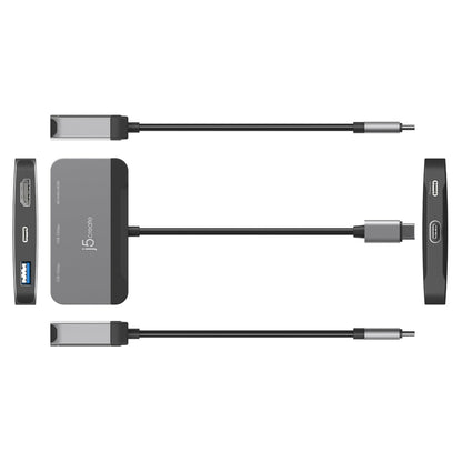 J5CREATE USB-C TO HDMI 4K144HZ & 2 X USB 3.2 WITH POWER DELIVERY 100W