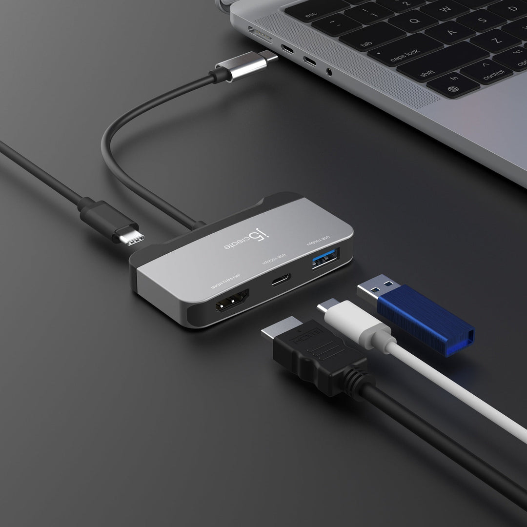 J5CREATE USB-C TO HDMI 4K144HZ & 2 X USB 3.2 WITH POWER DELIVERY 100W