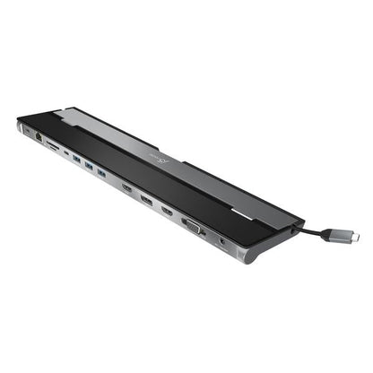 J5CREATE USB-C TRIPLE DISPLAY DOCKING STATION WITH 100W PD ADAPTER
