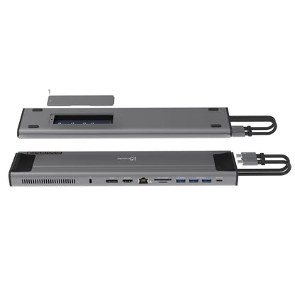 J5CREATE USB-C Dual 4K Display Docking Station with an M.2 SSD Slot jcd551