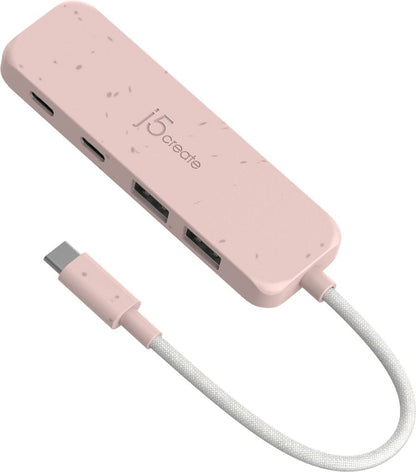 J5CREATE ECO-FRIENDLY USB-C to 4-Port Type-C & Type-A Gen 2 Hub