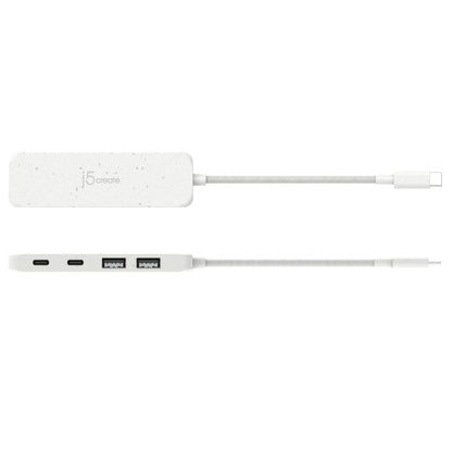J5CREATE ECO-FRIENDLY USB-C TO 4-PORT TYPE-C & TYPE-A GEN 2 HUB