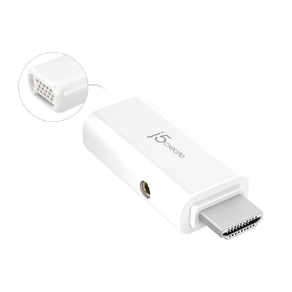 J5CREATE HDMI TO VGA VIDEO ADAPTER CONVERTER WITH AUDIO