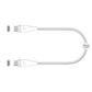 J5CREATE USB-C 60W Ultra Soft Double-Braided Fast Charging Cable White