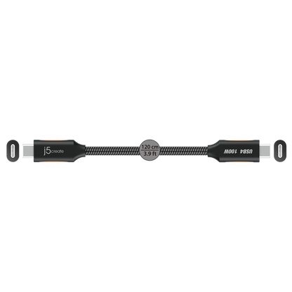 J5CREATE USB4 40GBPS FULL-FEATURED USB-C COAXIAL CABLE
