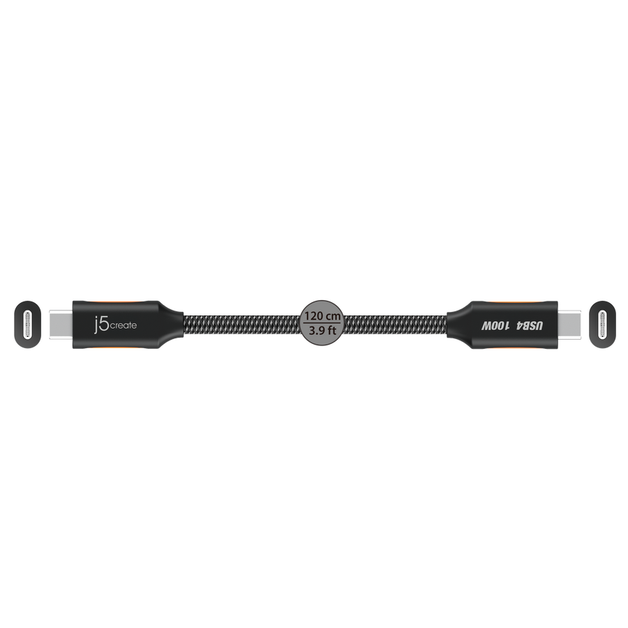 J5CREATE USB4 40GBPS FULL-FEATURED USB-C COAXIAL CABLE