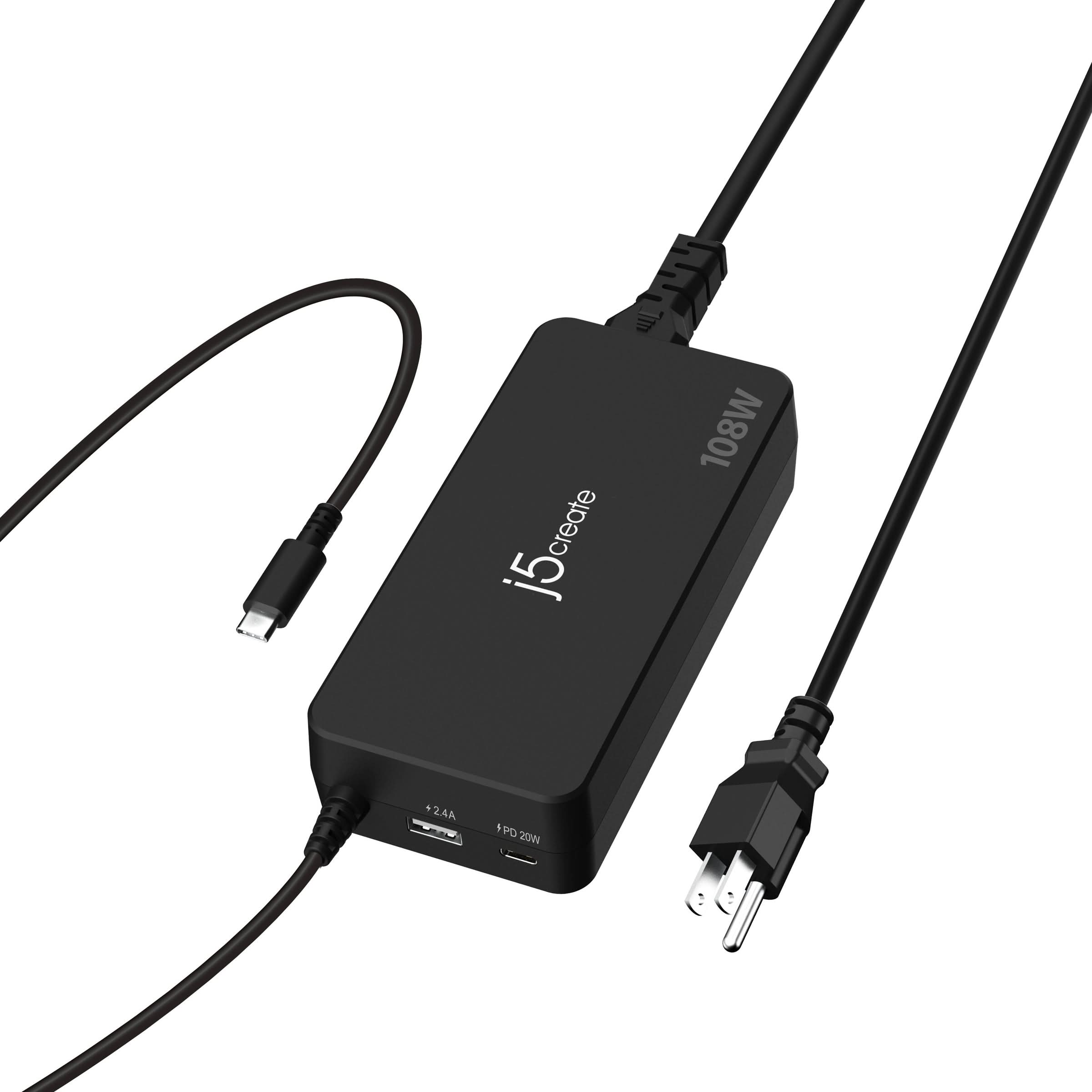 J5CREATE 108W 3-PORT PD USB-C SUPER CHARGER