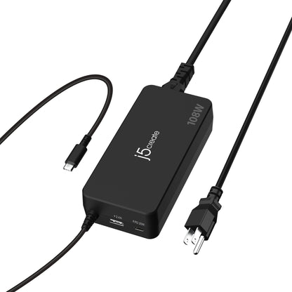 J5CREATE 108W 3-PORT PD USB-C SUPER CHARGER