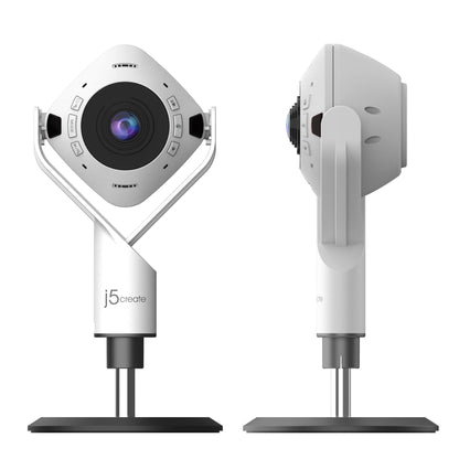 J5CREATE 360° AI-Powered Webcam with Speakerphone JVU368