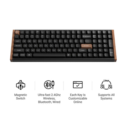 Keychron K4 HE Wireless Magnetic Switch Custom Keyboard Black
