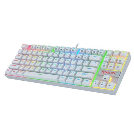 REDRAGON Kumara K552 Tenkeyless Wired Gaming Keyboard ( White ) (Blue Switch )