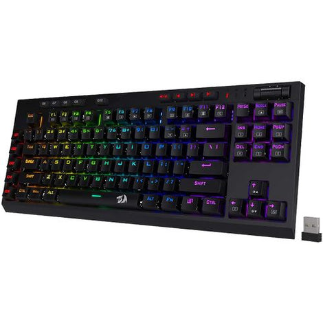 REDRAGON K596 Vishnu Tenkeyless Mechanical Wireless Gaming Keyboard ( Black ) ( Red Linear Switch )