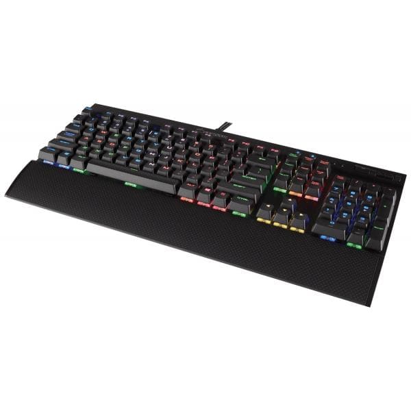 CORSAIR K70 LUX Full Size Mechanical Wired Gaming Keyboard ( Black ) ( Cherry MX Silent Switch ) ( CH-9101013-NA )