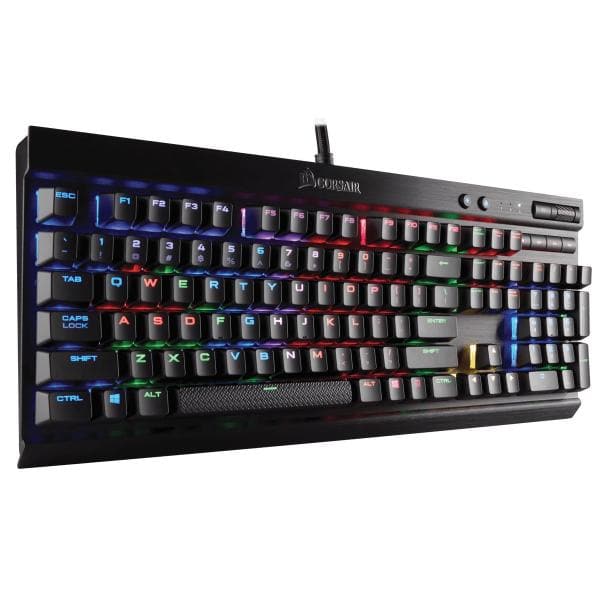 CORSAIR K70 LUX Full Size Mechanical Wired Gaming Keyboard ( Black ) ( Cherry MX Silent Switch ) ( CH-9101013-NA )