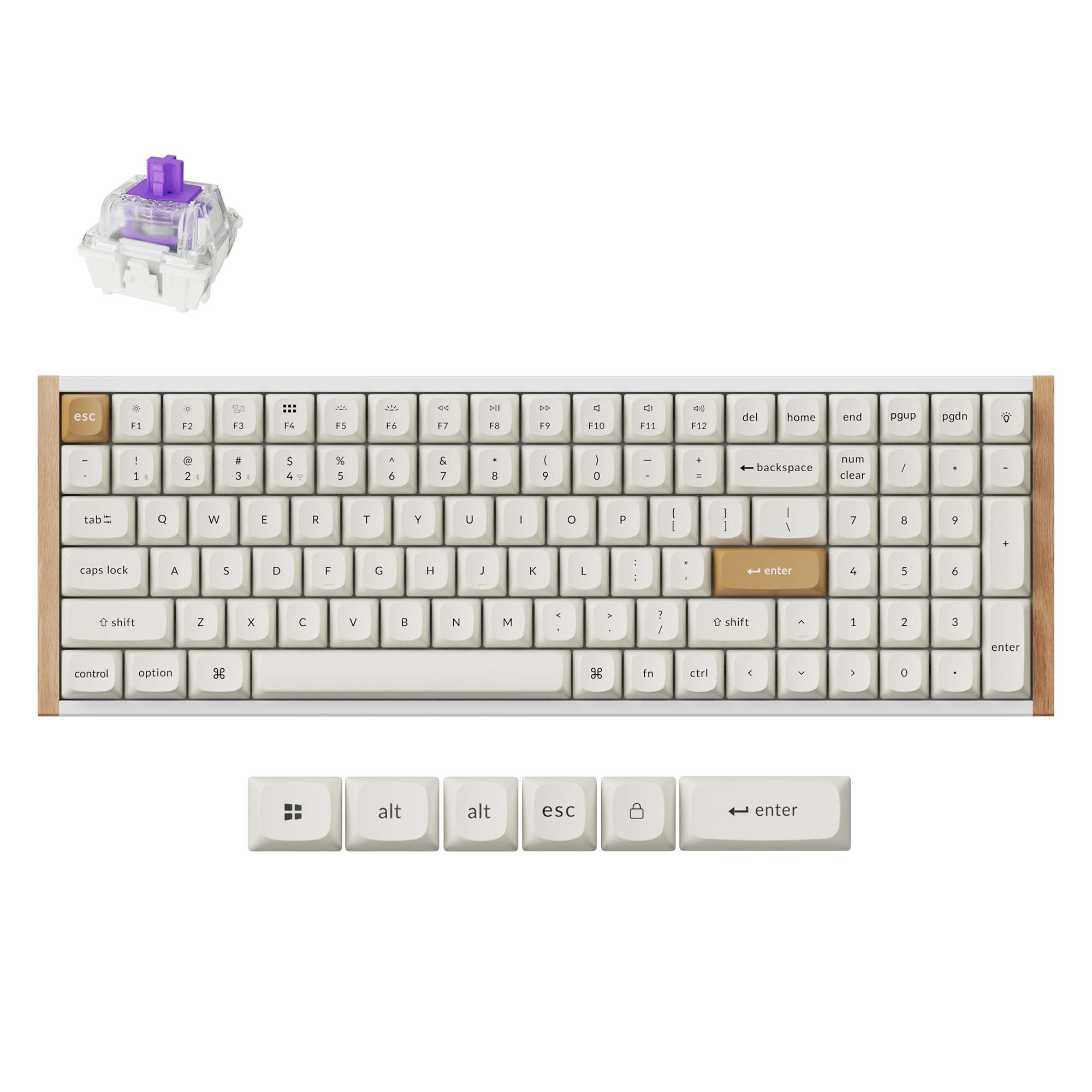 Keychron K4 HE Wireless Magnetic Switch Custom Keyboard White