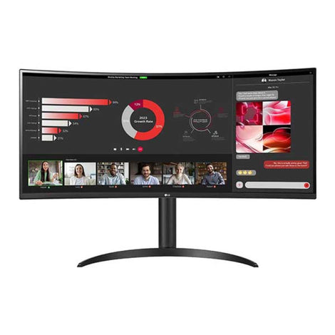 LG 34WR55QC-B 34 Inch 2K WQHD IPS Panel 100Hz 99% SRGB 5MS AMD Freesync Professional Curved Monitor