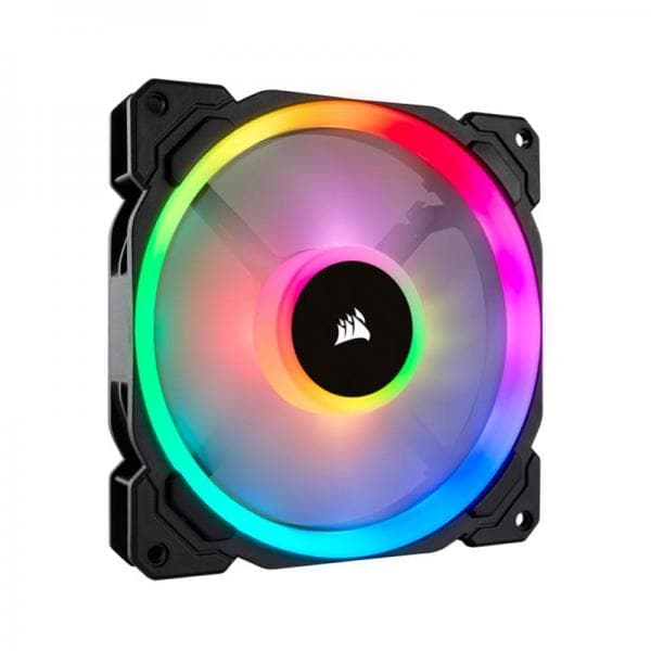 CORSAIR LL140 140mm RGB Cabinet Fan (Black) (Twin Pack)
