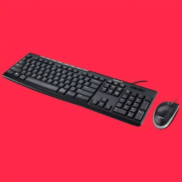 LOGITECH MK200 Full Size Membrane Wired Keyboard and Mouse Combo