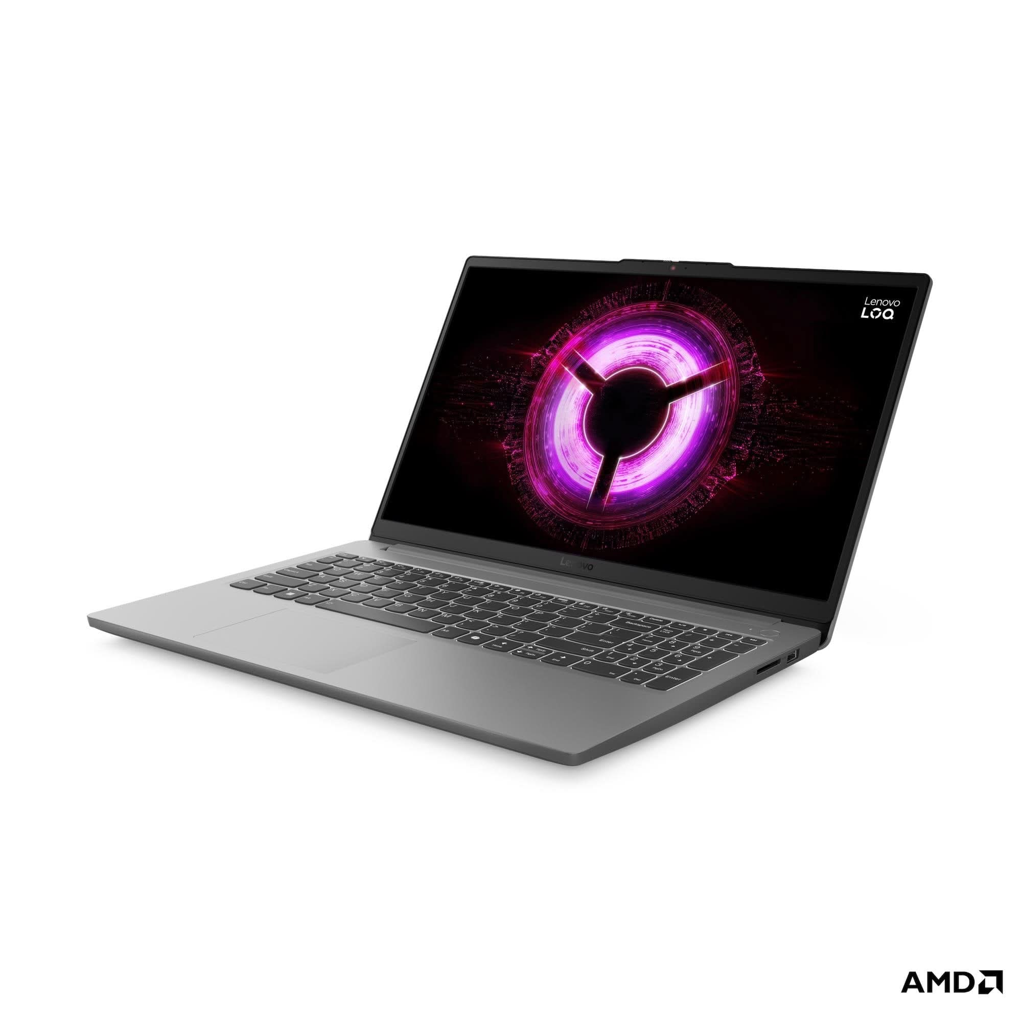 Lenovo LOQ Essential 15ARP10 AMD Ryzen 7, 16GB Ram, 512GB M.2 NVMe SSD, GeForce RTX 4050 6GB GDDR6, 15.6 Inch FHD, WIN11 Home, MS24, Luna Grey