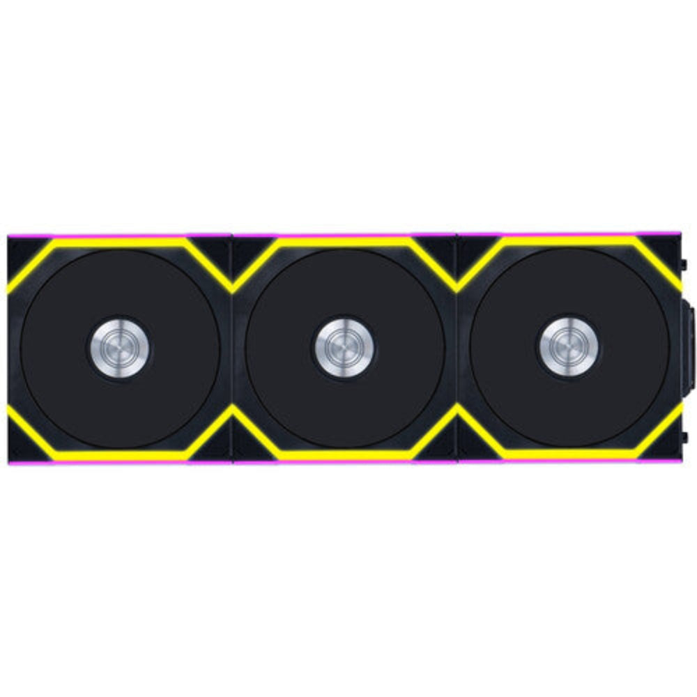LIAN LI Uni Fan SL120 120mm ARGB Wireless Reverse Blade Cabinet Fan (Black) (Triple Pack)