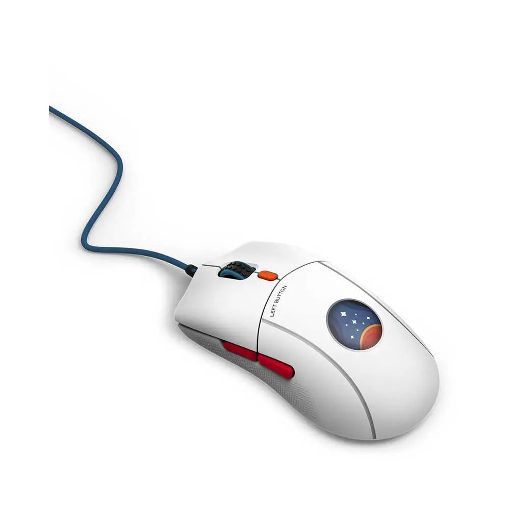 NZXT Lift 2 Starfield Limited Edition Wired Ambidextrous Gaming Mouse ( White ) ( 26000DPI / 6 Macro Buttons )