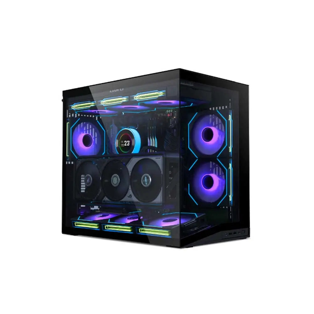 LIAN Li O11 Dynamic Mini V2 Flow ATX Mid Tower Cabinet ( Black )
