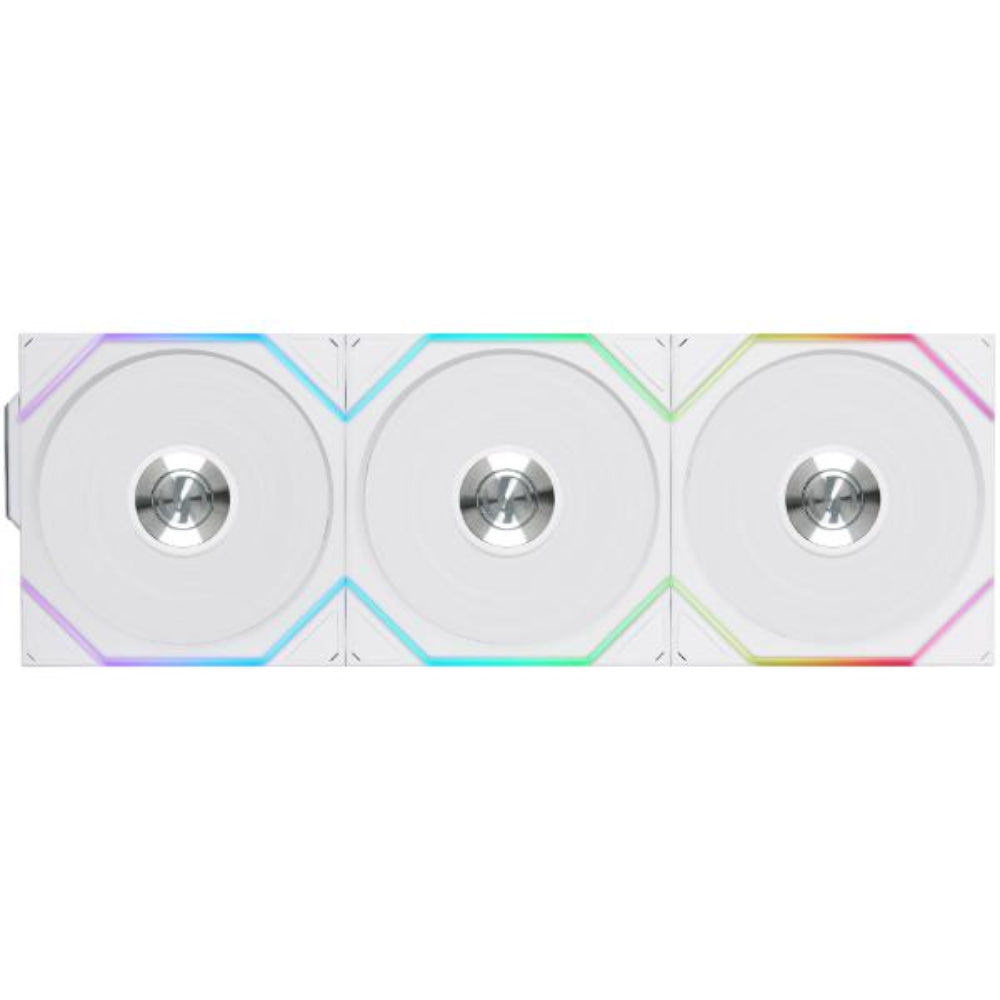 LIAN LI Uni Fan TL120 120mm Wireless ARGB Cabinet Fan (White) (TriplePack)