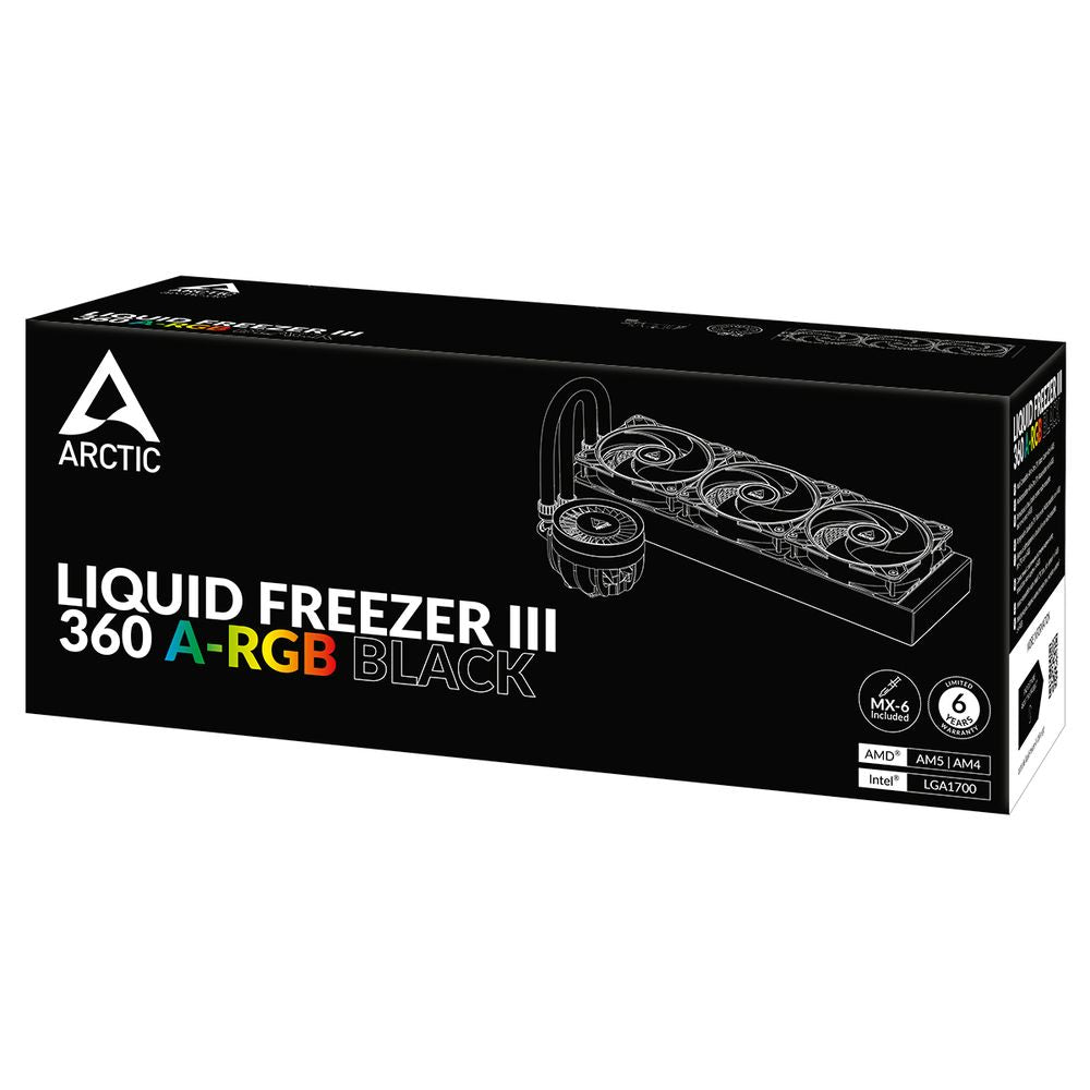 ARCTIC Liquid Freezer III 360mm ARGB CPU Liquid Cooler ( Black ) ( Liquid Freezer 3 )