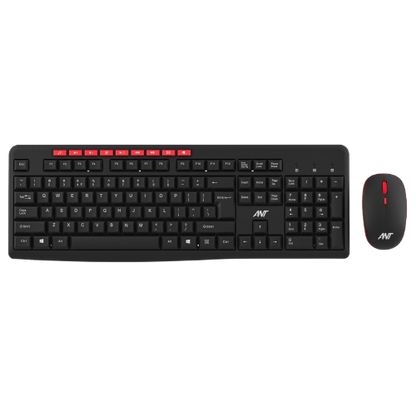 ANT ESPORTS WK200 PROFESSIONAL WIRELESS KEYBOARD & MOUSE COMBO BLACK (R-41285455) (ETA-SD-20241110953) (ETA-SD-20241110999)