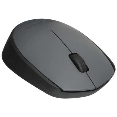 LOGITECH M170 Wireless Ambidextrous Gaming Mouse ( 1000DPI / 3 Macro Buttons ) ( Grey / Black )