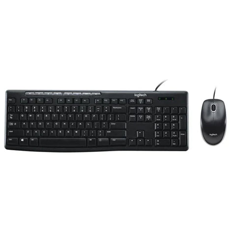 LOGITECH MK200 Full Size Membrane Wired Keyboard and Mouse Combo