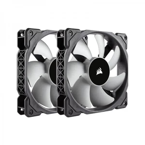 CORSAIR ML120 120mm Cabinet Fan (Black) (Dual Pack)