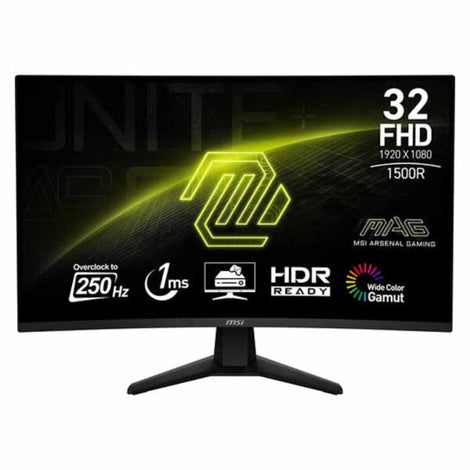MSI MAG 32C6X 31.5 Inch FHD 250Hz VA Panel 101% SRGB 1MS Adaptive Sync Gaming Monitor