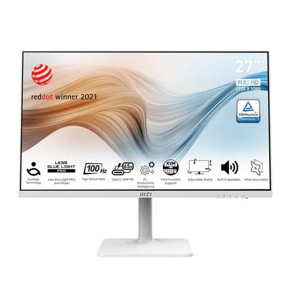 MSI Modern MD272XPW 27 Inch FHD 100Hz IPS Panel 108% SRGB 4MS Adaptive Freesync IPS Gaming Monitor