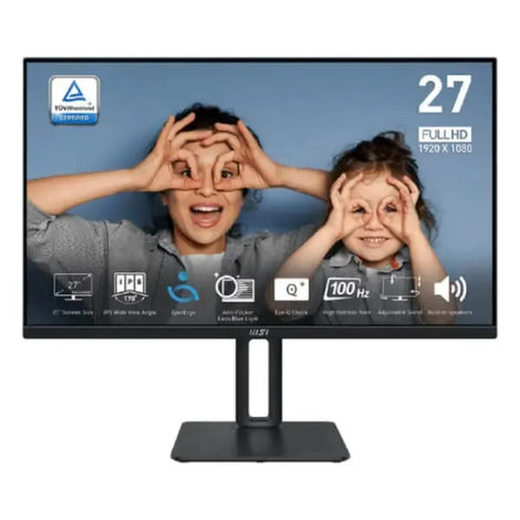 MSI Pro MP275P 27 Inch FHD 100Hz IPS Panel 93% SRGB 1MS Adaptive Sync Business Monitor